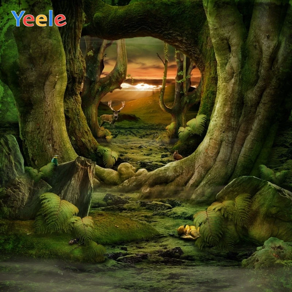 

Yeele Dreamy Forest Backdrop Newborn Baby Shower Kids Birthday Photography Background For Photo Studio Photocall Photophone