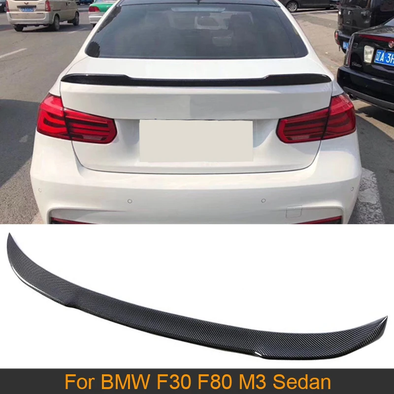 Карбоновый спойлер заднего бампера для BMW 3 серии F30 F80 M3 седан 2012 - 2018 автомобиля