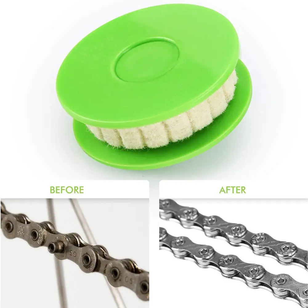 

Bicycle Chain Oiling Lubricator Rolling Roller Type Chain Oiler Lubrication Bicycle Chain Maintenance