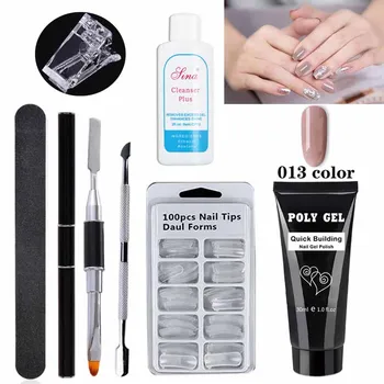 

30ml Poly Gel Set acryl gel Kit Hard Jelly Camouflage Gel Soak Off Finger Extension Slip Solution Crystal Glass Polygel Kit