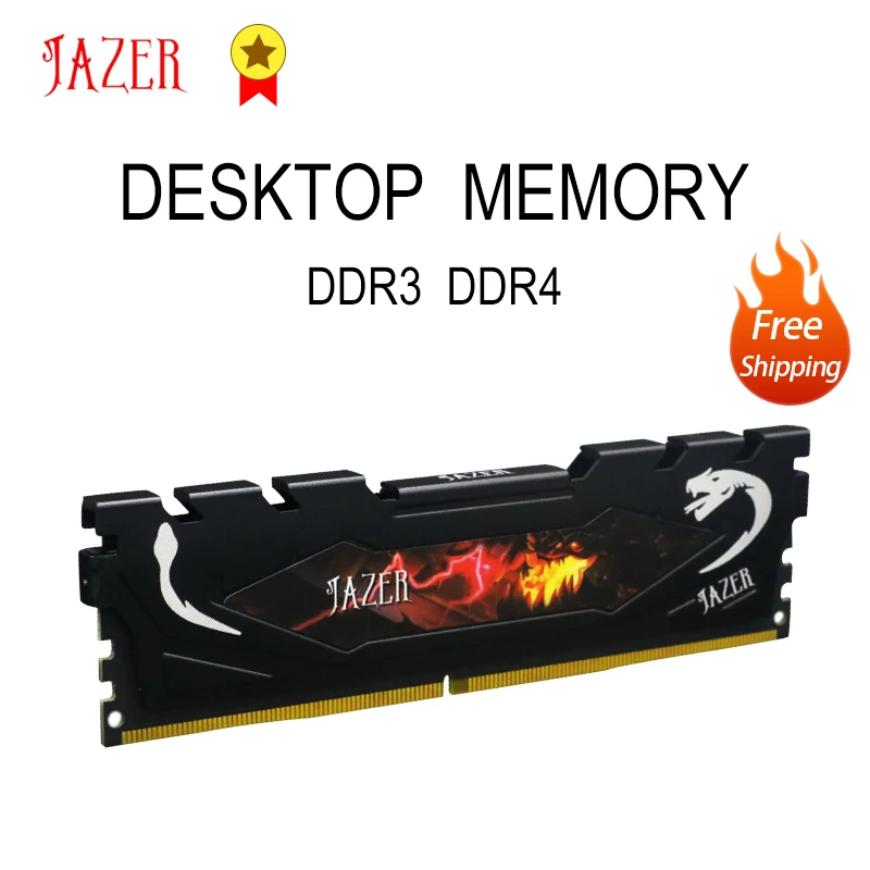 Оперативная память JAZER ОЗУ DDR3 1600 МГц DDR4 8 Гб 2400 2666 16 3000 3200 для настольного
