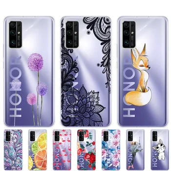 

For HONOR 30 premium Case BMH-AN10 Etui Soft Silicon Back On Huawei Honor 30 Pro + Phone Cover Honor30 Pro Plus EBG-AN10 Bumper