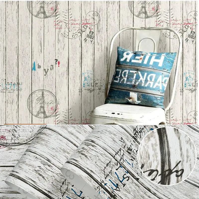 Retro Stripe Wall Stickers Waterproof Self Adhesive Wallpapers PVC Contact Paper Bedroom Wardrobe Furnitures Home Improved Films
