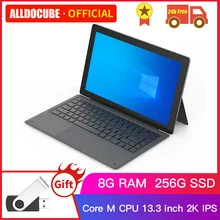 Alldocube KNote 8 Lite 13.3 pouces 2K IPS Intel Core-M Windows 10 tablettes M3-6Y30 tablette 8 go RAM 256 go ROM SSD KNote8 win10