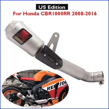 

Slip on CBR1000RR Motorcycle Exhaust Silencer Tip Escape Can Muffler Kit Exhaust System US Edition for Honda CBR1000RR 2008-2016