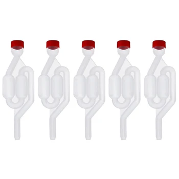 

Wine Seal Exhaust Valve Straw Home Brew Wine Fermentation Airlock Sealed Plastic Air Lock Check Water Sealed Valves Eco Friendly