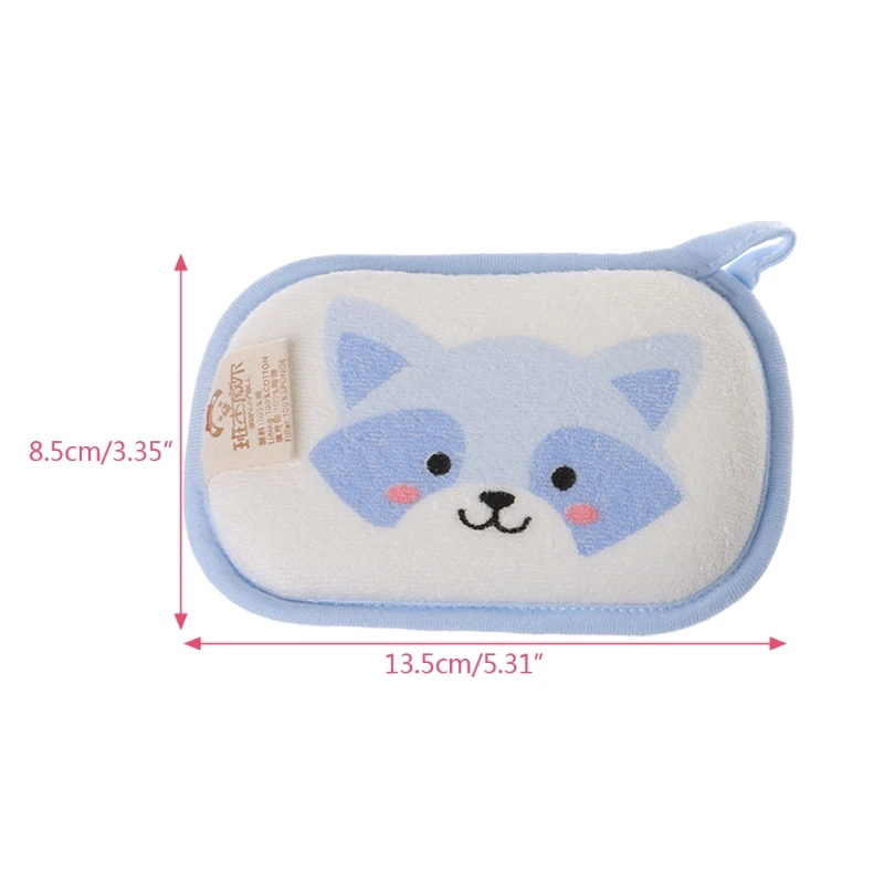 Natural Kids Happy Bath Sponges for Infants Fast Drying Baby Bath Tub Sponge Fun Baby Shower Time