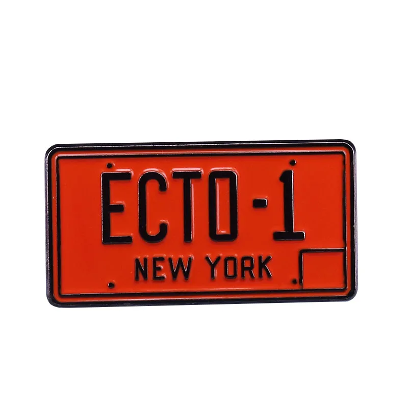 Ghostbusters Ecto 1 нагрудный штырь номерного знака|Броши| |