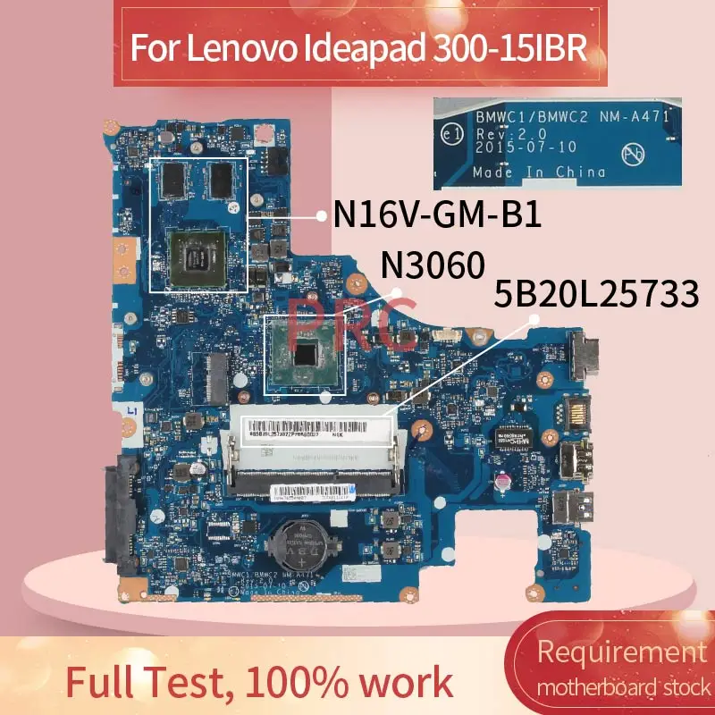 lenovo ideapad15ibr n3060 placa principal para computador notebook ddr3 Placa-mãe para notebook - Imagem 2