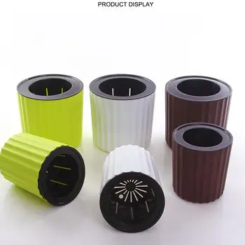 

Round Flower Pot Resin Plastic Home Garden Decor Hanging Pots Planter Nursery Desk Home Decor 3 Colors Succulents Flowerpot