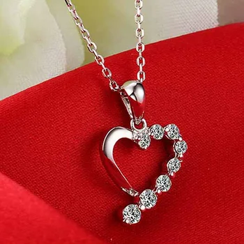 

0.42ct Handmade 18K Gold Natural Diamond Pendant Necklace for Women Wedding Engagement - Free DHL Shipping