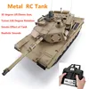 1/16 Professional RC Tank 360° Turret Barrel Recoil  With Smoking Shooting Bullet Launch BBs Cannon Recoil Metal Ldler Wheels, 1