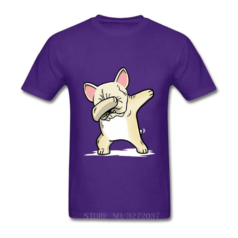 Кремовая футболка с французским бульдогом забавная французская собака породы