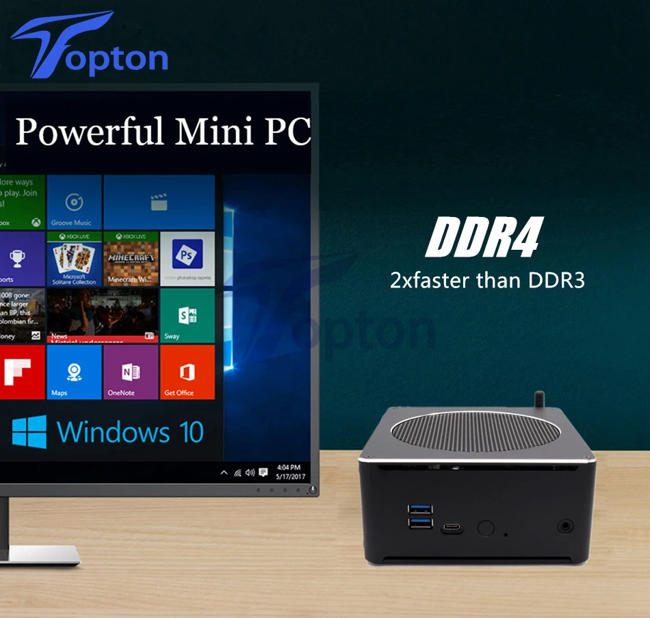 Topton игровой компьютер Intel i7 8750H8850H/i5-8300H/E3 1505 м 6 ядер 12 потоков 12 м кэш Nvme M.2 Nuc Мини ПК Win10 Pro AC WiFi