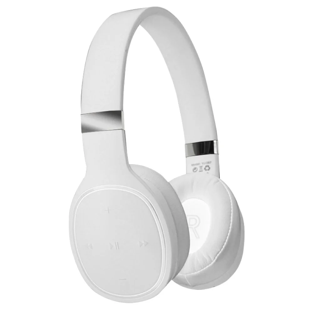 VJ087 активные Беспроводные наушники с шумоподавлением Bluetooth Складные 20 ч Время воспроизведения Hifi глубокий бас bluetooth-гарнитура - Цвет: Белый