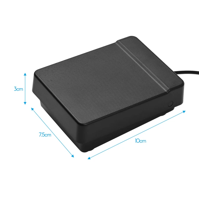 Pedale Sustain Universale Per Pianoforte Digitale E Tastiera MIDI – Connettore 6,35 Mm, Gomma Antiscivolo, Colore Bianco, Leggero E Compatibile