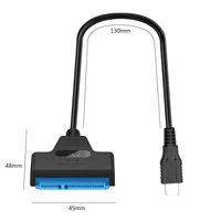 sata כבל OULLX מסוג C USB 3.1 Gen1 כדי SATA III HDD SSD כבל מתאם קל Crive בתור 2.5 אינץ SATA כונן תמיכה USAP (3)