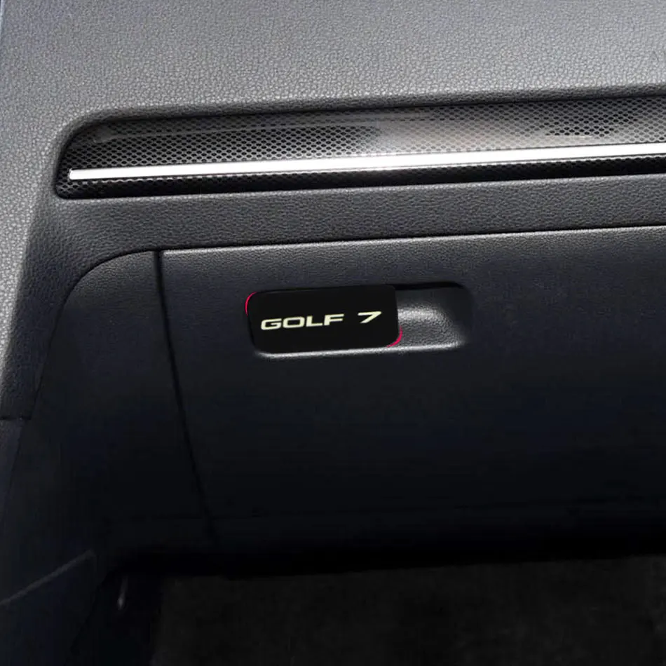 Interior Car Storage Glove Box Handle Cover Trim Sticker Fit for Volkswagen VW Golf 7 Mk7 2012- Accessories