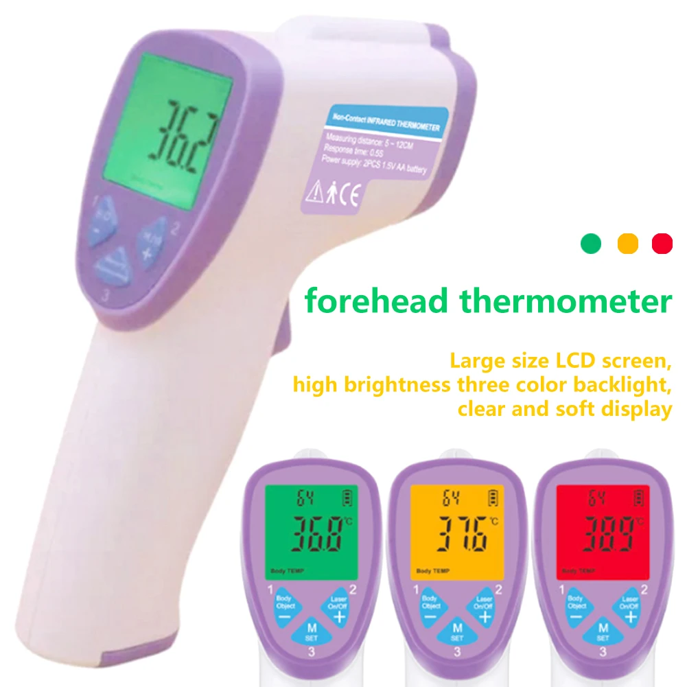 

Temperature Meter Gun Infrared Thermometer LCD Digital Pyrometer Measurement Handheld Baby Adult Temperature
