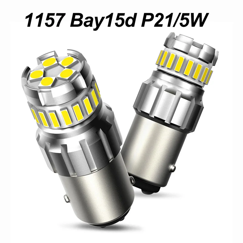1157 bay15s p21 5w 2 шт. 1156 BA15S P21W светодиодный T15 W16W P27W 7440 W21W W21/5 Вт светодиодный лампы 1157 bay15d P21/5 Вт светодиодный Автоматическая сигнальная лампа стоп-сигнал заднего светильник - Испускаемый цвет: 1157 bay15s p21 5w