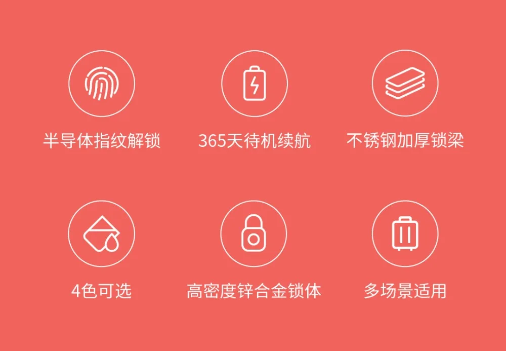 Xiaomi YOUDIAN умный замок висячий замок отпечатков пальцев USB Перезаряжаемый биометрический дверной замок Умный Замок быстрая разблокировка металлический сплав цинка
