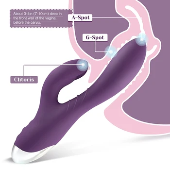 Tracy's Dog Clitoris Kneading And Sliding Bunny Vibrator For Stimulating G-spot 10 Modes Waterproof Rabbit Vibrating Sex Toy 4