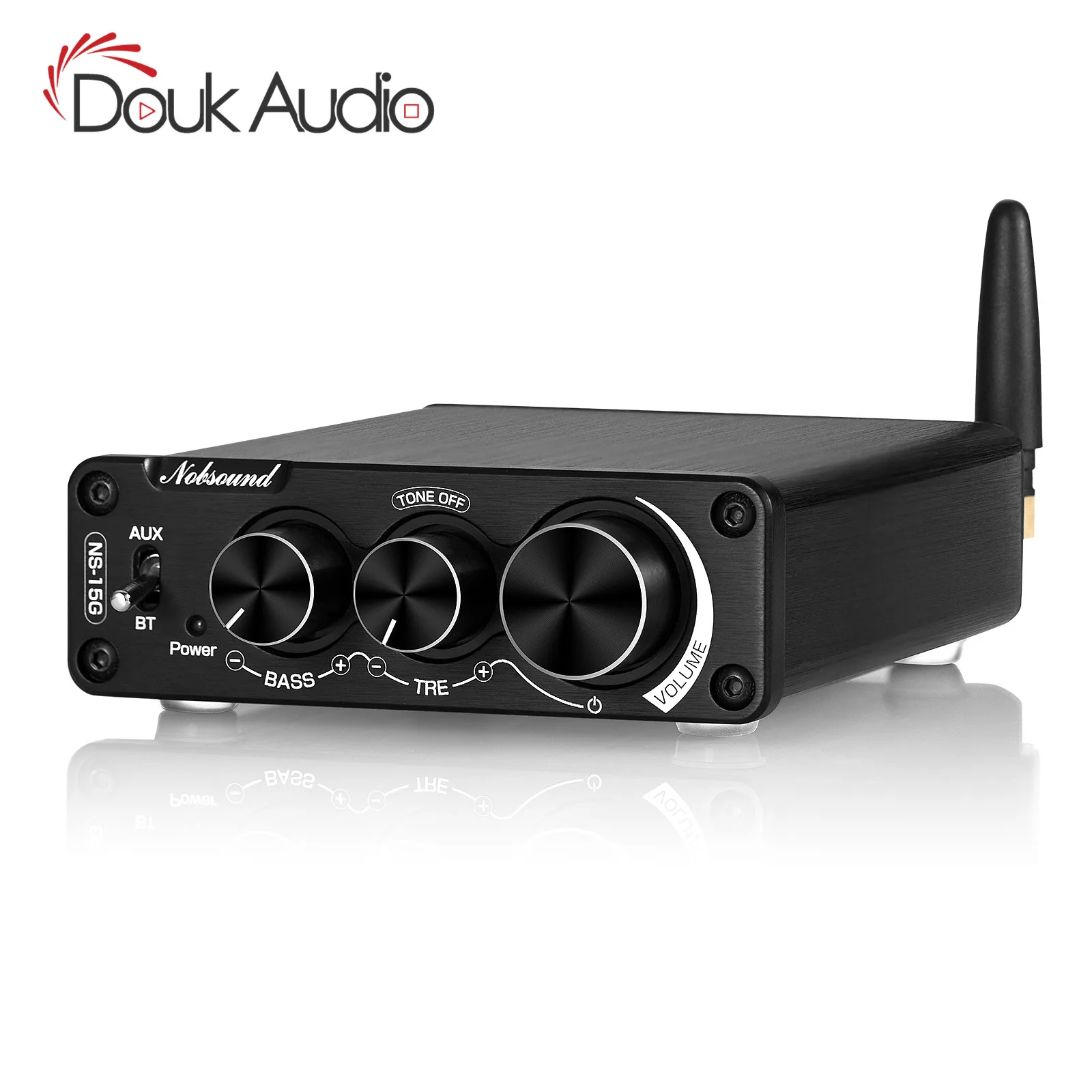 Цифровой аудио усилитель Nobsound Mini TPA3116 Hi Fi Bluetooth 5 0 класс D стерео мощности 100 Вт *