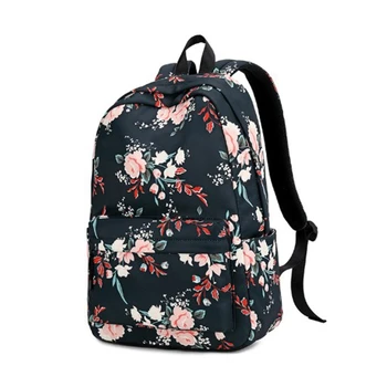 

Classic Floral Printed Travel Backpack for Women School Backpack for Teenager Large Capacity Backpack Female