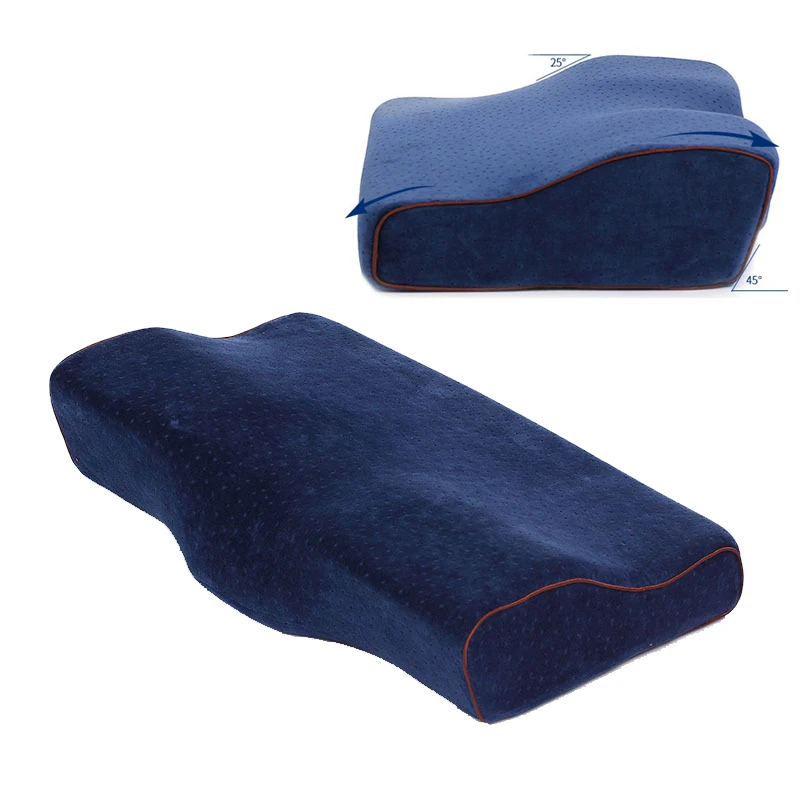 

Memory Foam Bedding Pillow Neck Protection Slow Rebound Memory Foam Butterfly Shaped Pillow Health Cervical Neck Size In 50*30CM