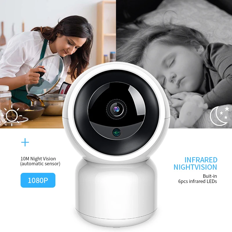JOYZON HD 1080P Wireless Video Baby Monitor a Colori con la Macchina Fotografica 2 Audio Bidirezion