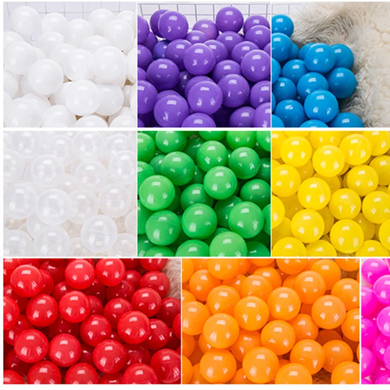 50 Pcs Eco-Friendly Colorful Ball Pit Soft Plastic Ocean Balls Water Pool Ocean Wave Ball Outdoor Toys For Children Kids Baby 4