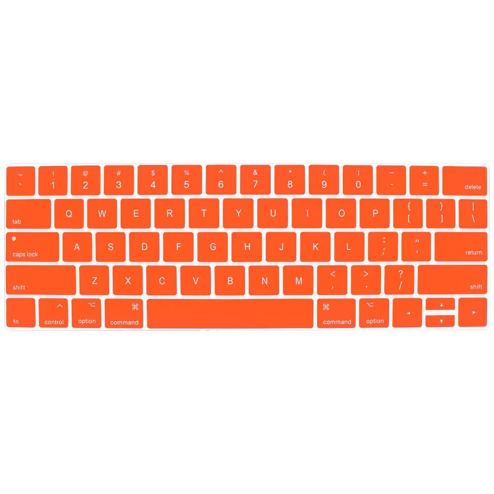 Orange KK& LL Apple Macbook Pro 13 15 Сенсорная панель A1706 A1989 A1707 A1990 A2159 Силиконовая Водонепроницаемая раскладка клавиатуры США - Цвет: Orange