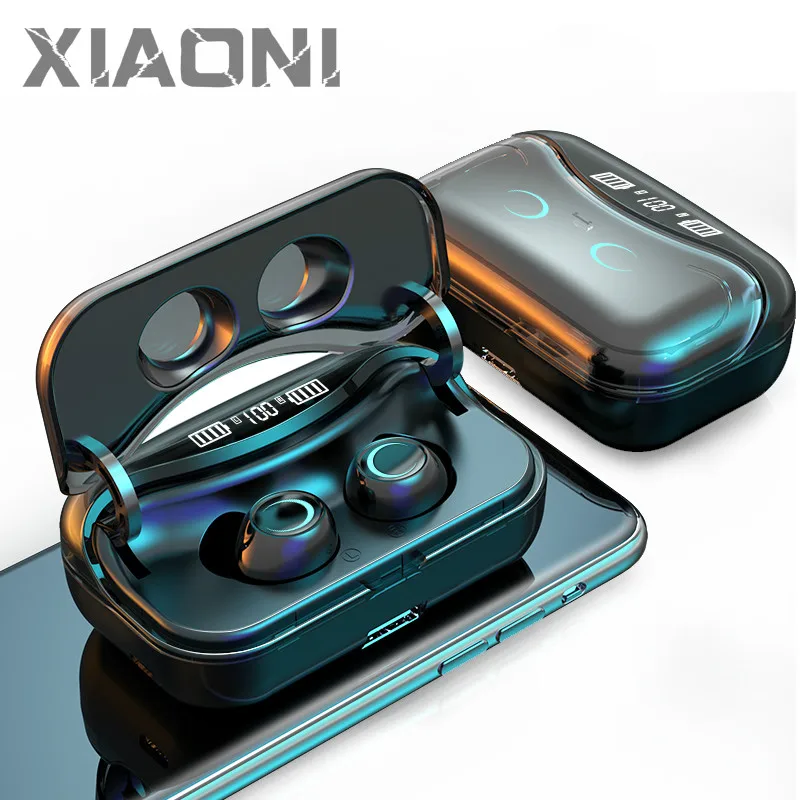 

G08 Bluetooth 5.1 Earphone Touch Control Wireless Headphons HiFi IPX7 Waterproof Earbuds Headset with LED Display Charging Box