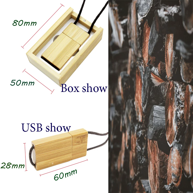 Usb флеш накопитель JASTER в деревянной коробке 4 64 Гб|pen drive memory stick|pendrive 8gbwood pendrive |