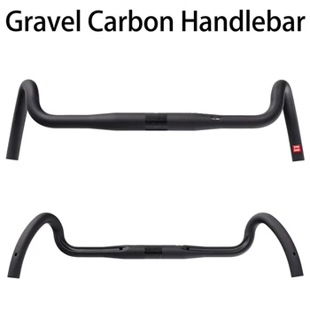

Carbon Gravel handlebar Big Flare Bar Cyclocross Road Bike Handlebars Carbon Fiber Bicycle Handlebar 400-575mm Handbar