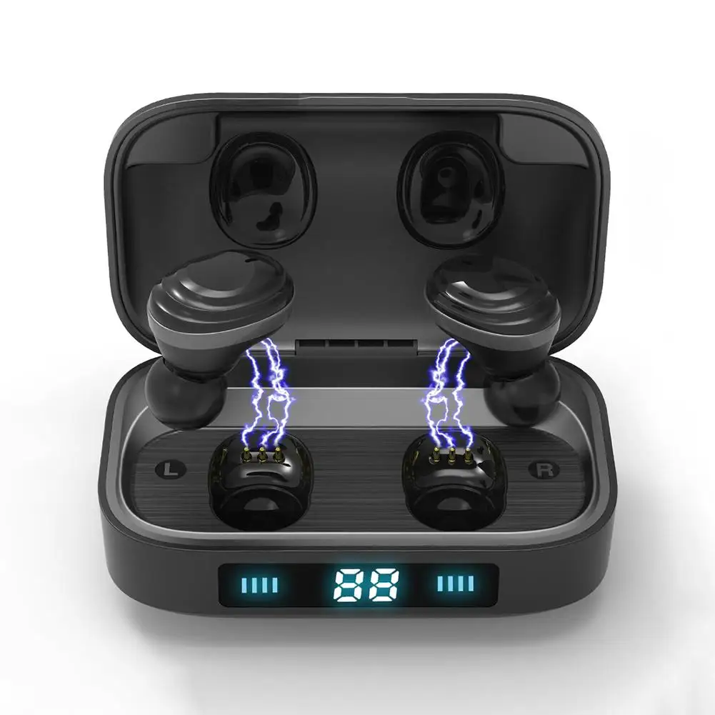 Новинка H01 TWS светодиодный дисплей Bluetooth 5,0 музыкальные наушники-вкладыши беспроводные наушники IPX7 водонепроницаемые Hi-Fi стерео наушники