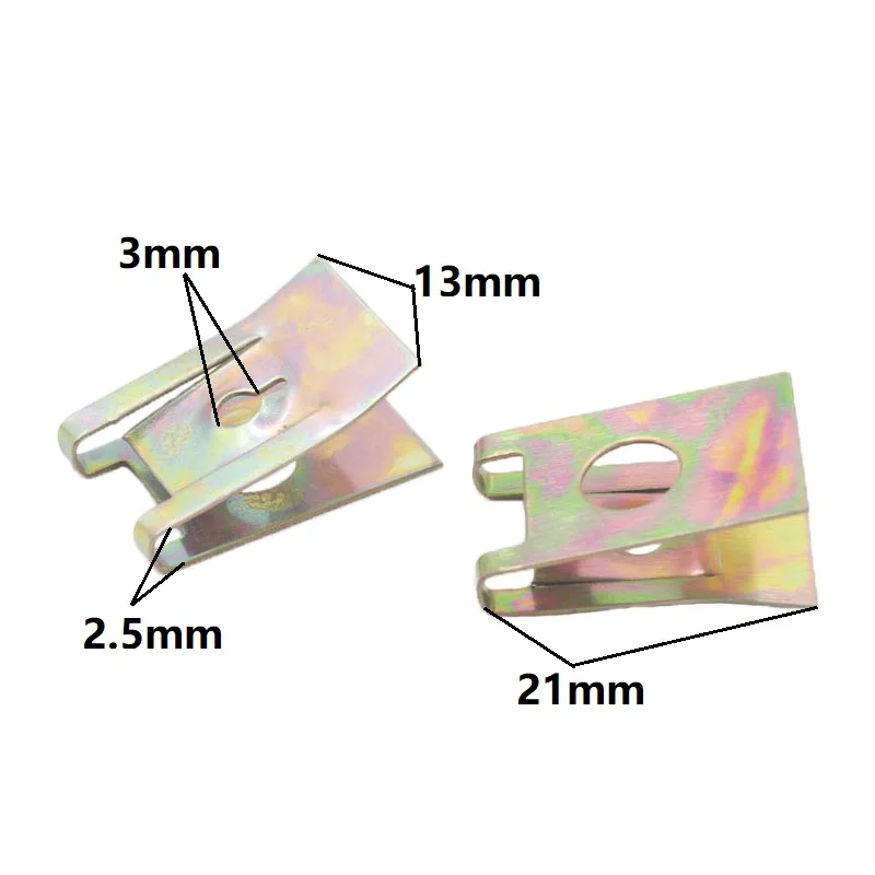 

Винтовой фиксированный зажим крепления Бронзовый тональный пружинный U-образный прокладка металлическая дверная панель автомобиля