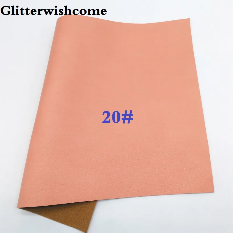 Glitterwishcome 21X29 см A4 размер винил Синтетическая кожа иммитатор коровья кожа искусственная кожа листы для бантов, GM097A - Цвет: 20