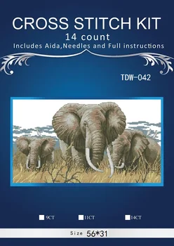 

Embroidery Counted Cross Stitch Kits Needlework - Crafts 14 ct DMC Color DIY Arts Handmade Decor -