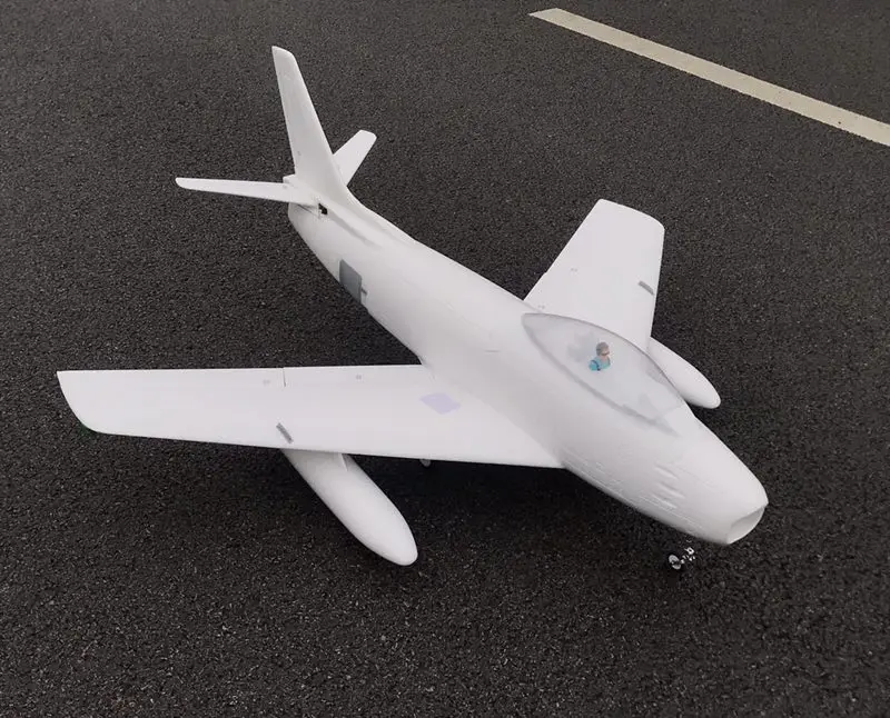 Hsd-хобби EPO F86 F-86 90 мм RC EDF реактивный самолет модель белого цвета DIY