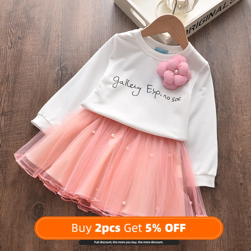 Vestido de princesa de manga larga para niña, ropa bonita de malla para fiesta, 2, 6 y 7 años, primavera, novedad de 2022|Vestidos| - AliExpress