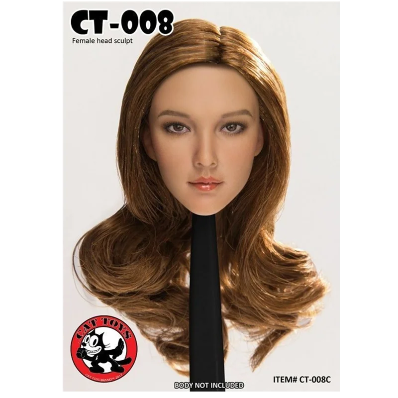 Игрушки для кошек CT008C 1/6 женская голова лепить модель игрушки загар для 1" фигурка