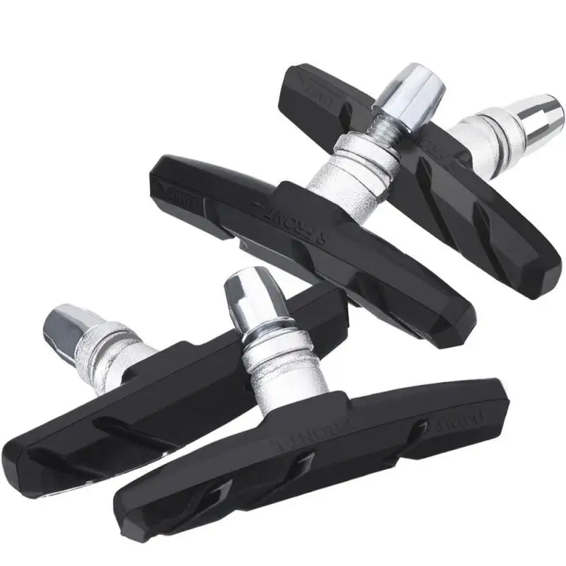 1 쌍 (2Pcs) 자전거 V 브레이크 블록 산악 자전거 브레이크 블록 패드 사일런트 자전거 브레이크 패드 내구성이 뛰어난 오래가는 성능