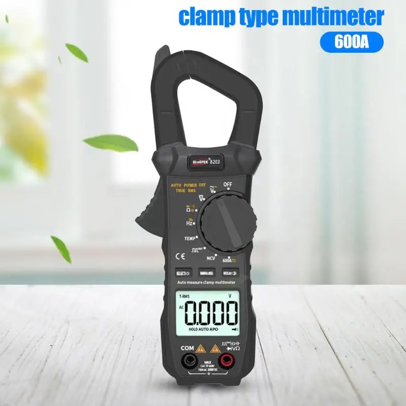 

600A 5999 Counts True RMS Digital Clamp Meter Auto Range Multimeter Tester