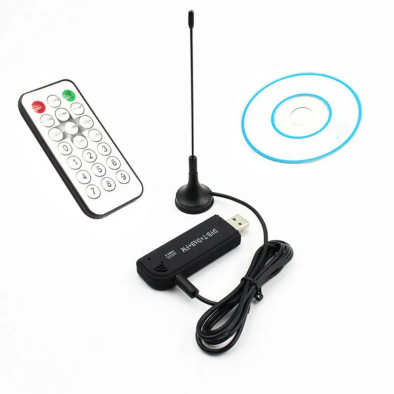 Высококачественный Профессиональный цифровой ТВ-тюнер USB2.0 DVB-T+ DAB+ FM RTL2832 R820T2 SDR RTL-SDR