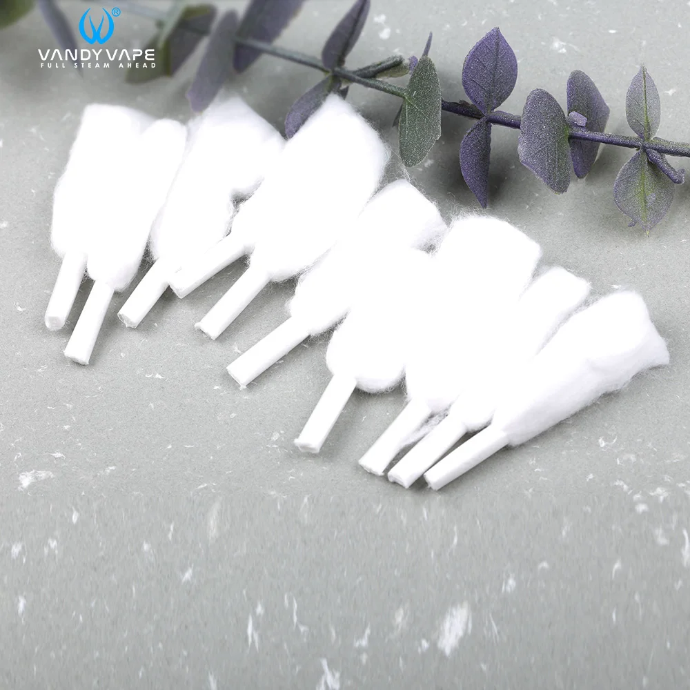 10/20/50 шт Vandy Vape м хлопок катушки провода, вата для парения, электронная сигарета DIY сахарной ваты для Vandy Vape м RTA