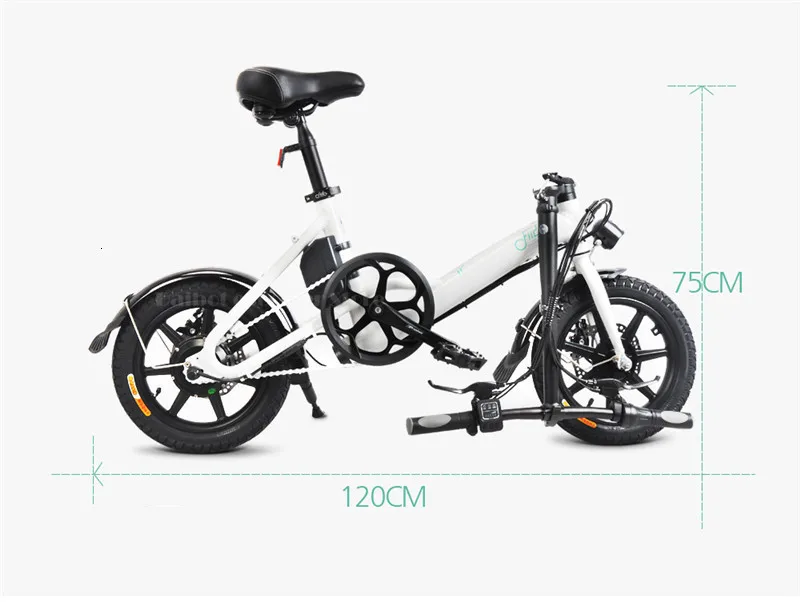 14 Inch Fiido D3 Electric Bikes Adults 2 Wheels Electric Bicycle Max Speed 25KMH 250W 36V Folding Mini Electric Scooter  (1)