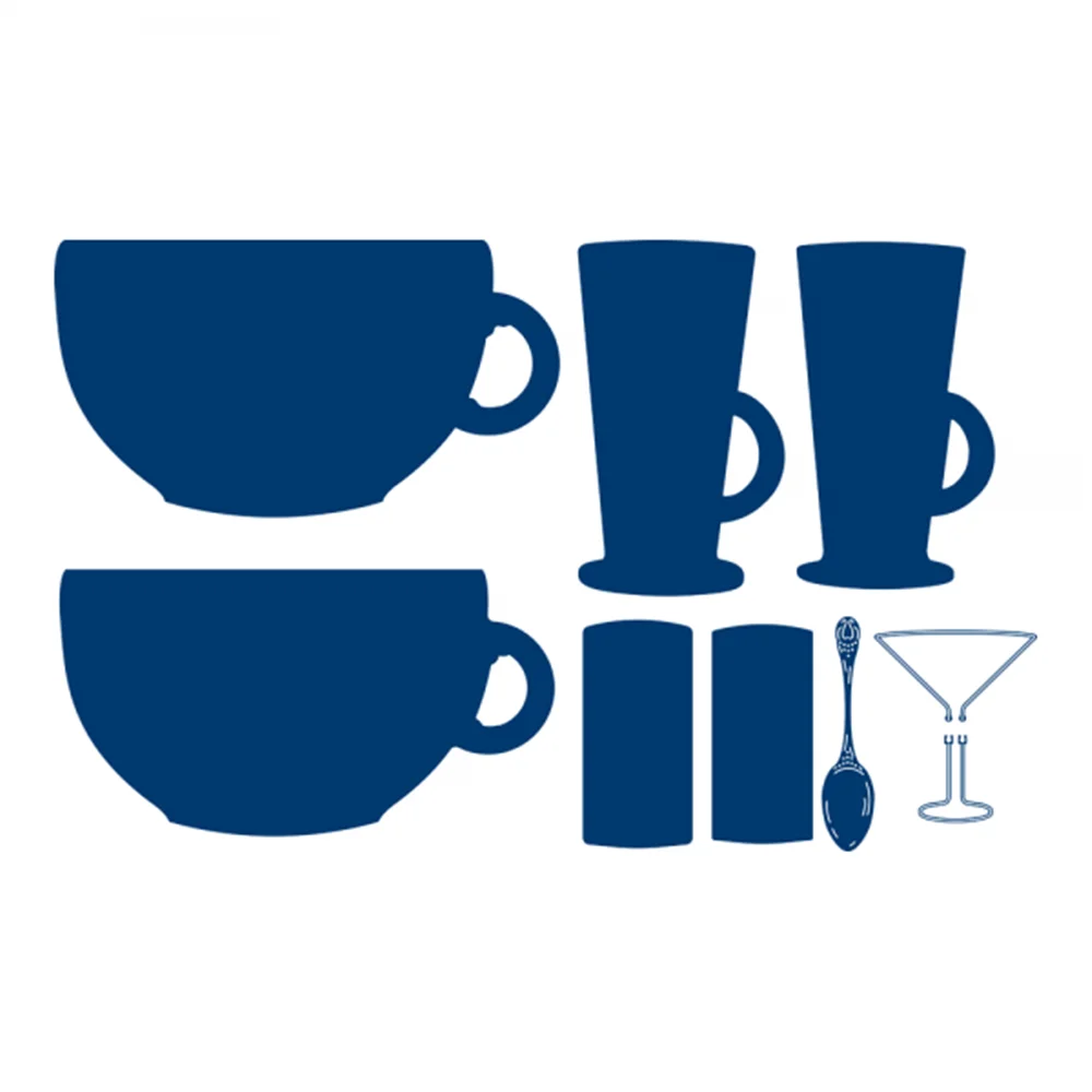 Набор кружевных стаканчиков с татуировкой новинка 2021 металлическая режущая