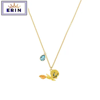 

High quality SWA, Golden Bird Pendant with Canary tree lady lovely necklace