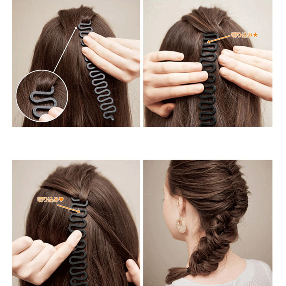 Роллер Magic Twist Styling Bun Maker, женский модный зажим для укладки волос, палочка для волос, оплетка, инструмент для ухода за волосами, щипцы для завивки волос, 4 шт